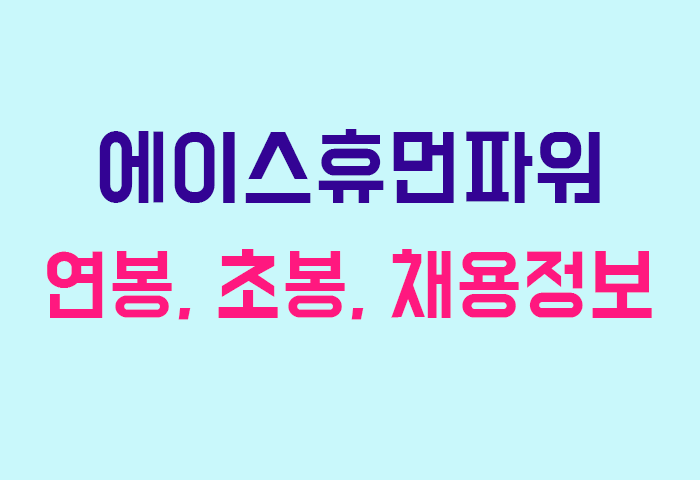 에이스휴먼파워 연봉