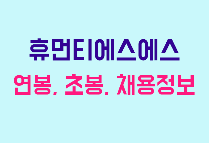 휴먼티에스에스 연봉