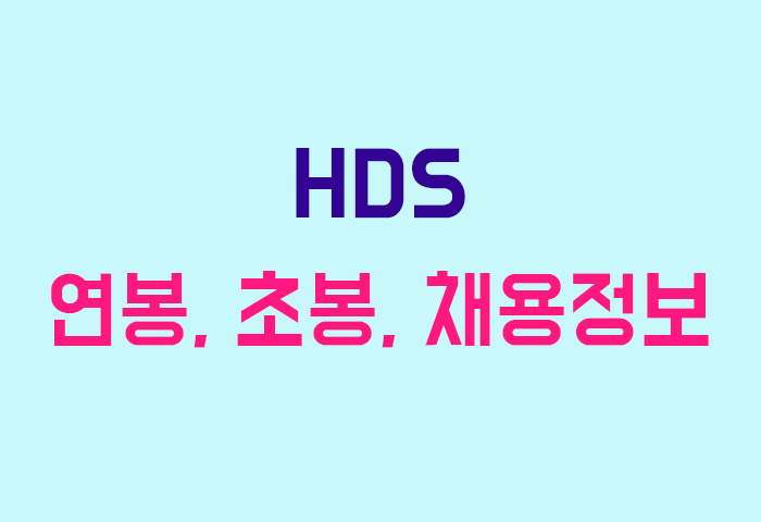 HDS 연봉
