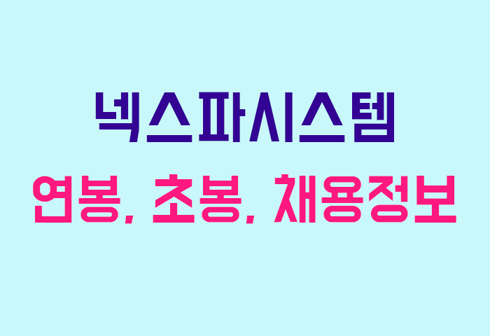 넥스파시스템 연봉