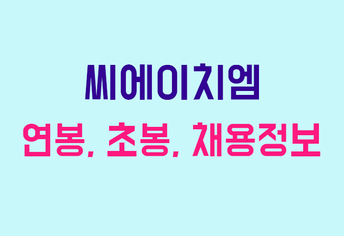 씨에이치엠 연봉