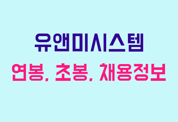 유앤미시스템 연봉