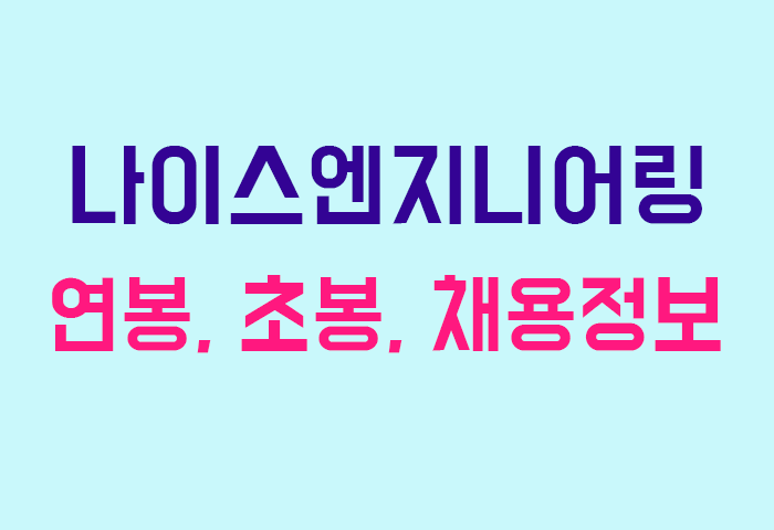 나이스엔지니어링 연봉