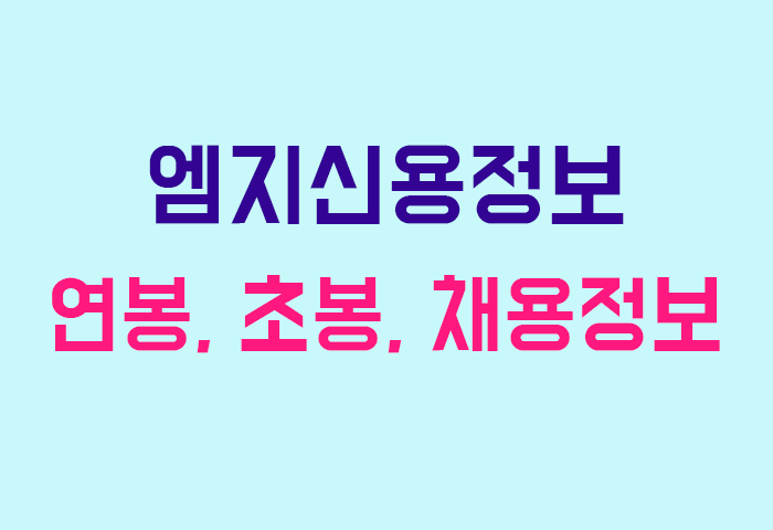 엠지신용정보 연봉