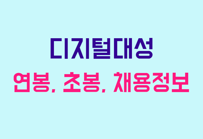 디지털대성 연봉