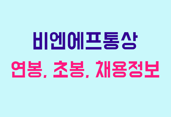 비엔에프통상 연봉