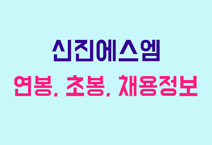 신진에스엠 연봉