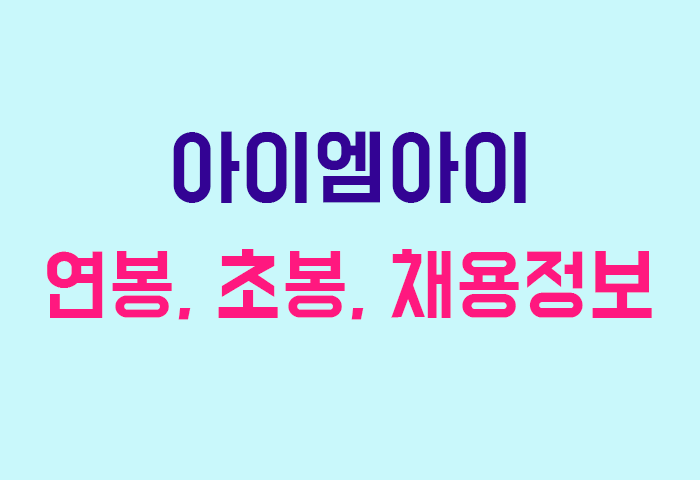 아이엠아이 연봉