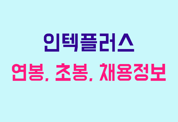인텍플러스 연봉