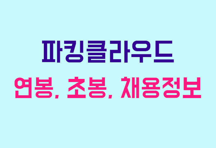 파킹클라우드 연봉