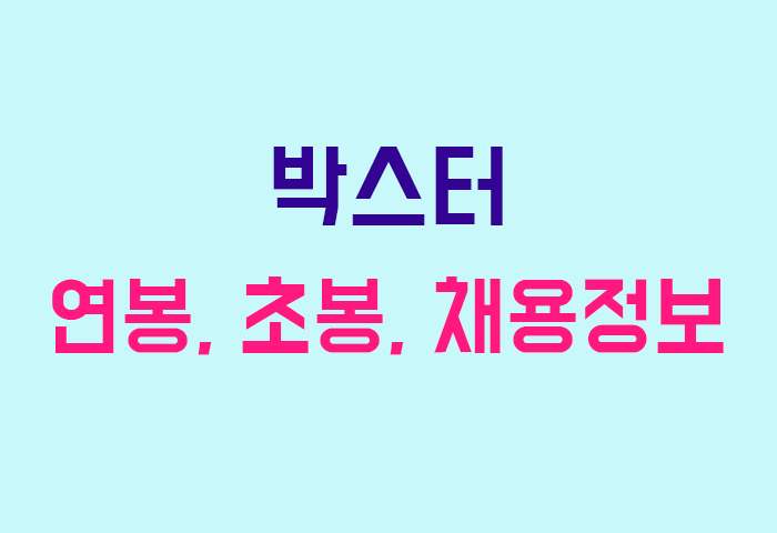박스터 연봉