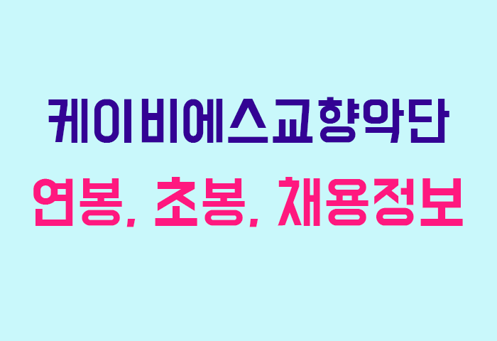케이비에스교향악단 연봉