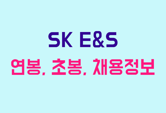 SK E&S 연봉