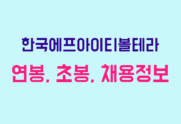 한국에프아이티볼테라 연봉