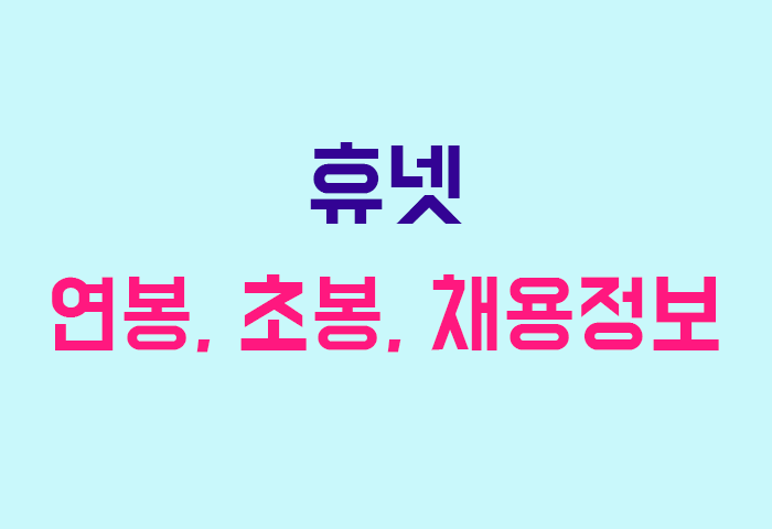 휴넷 연봉