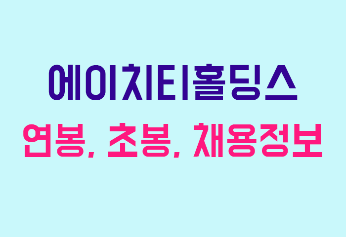 에이치티홀딩스 연봉