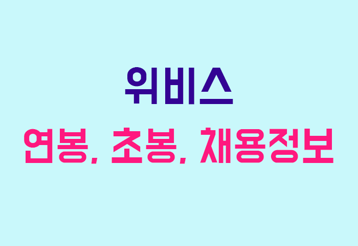 위비스 연봉