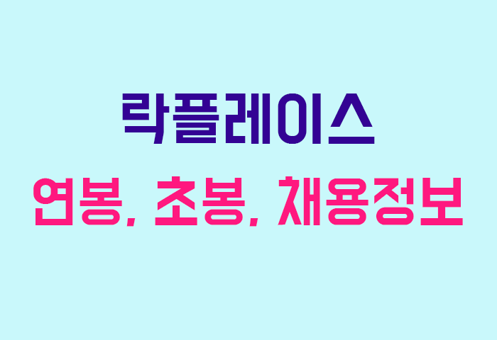 락플레이스 연봉