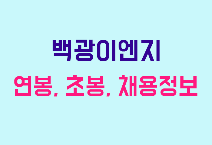 백광이엔지 연봉