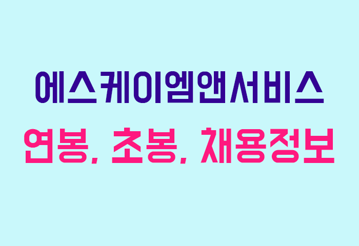 에스케이엠앤서비스 연봉