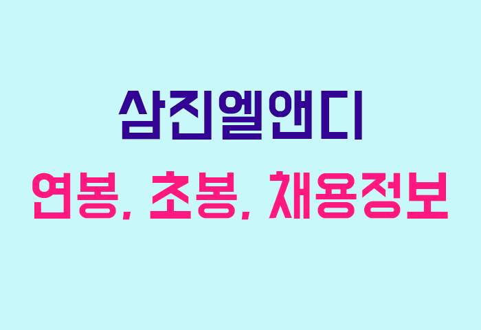 삼진엘앤디 연봉