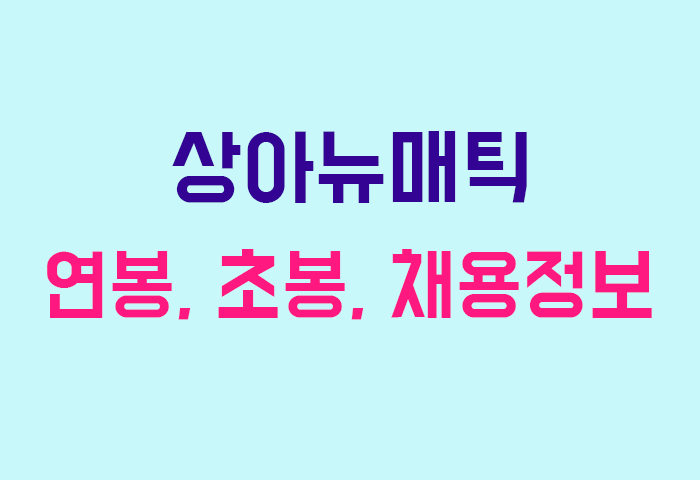 상아뉴매틱 연봉