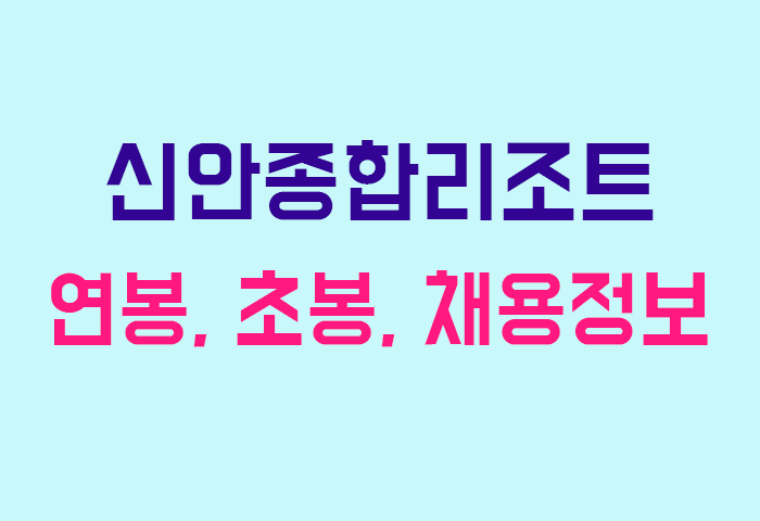 신안종합리조트 연봉