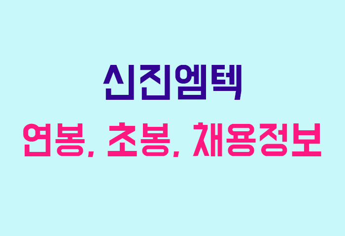 신진엠텍 연봉