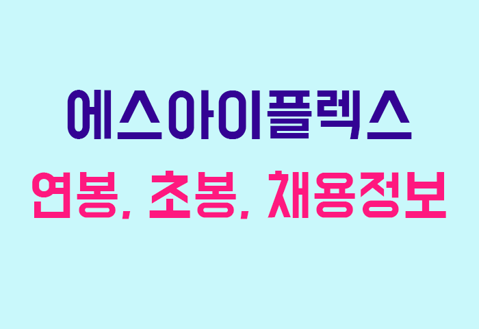 에스아이플렉스 연봉
