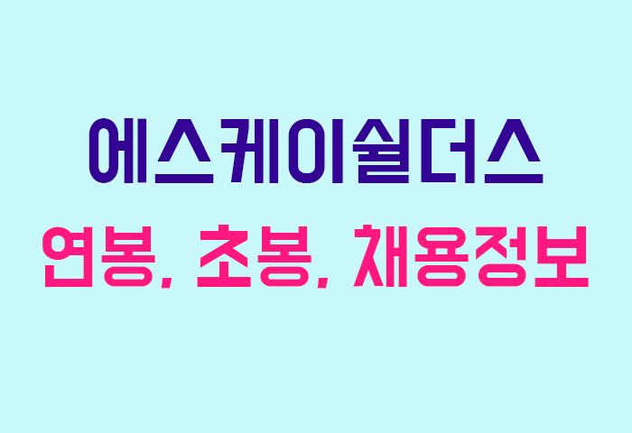 에스케이쉴더스 연봉