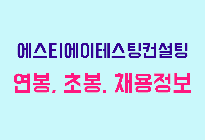 에스티에이테스팅컨설팅 연봉
