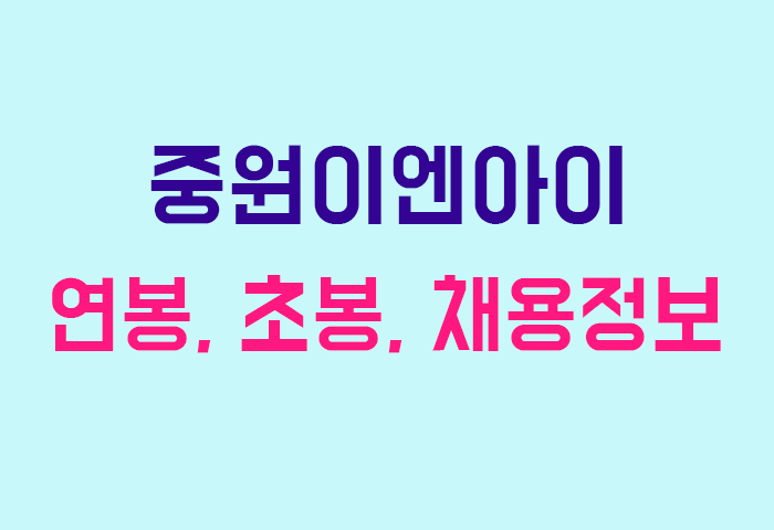 중원이엔아이 연봉