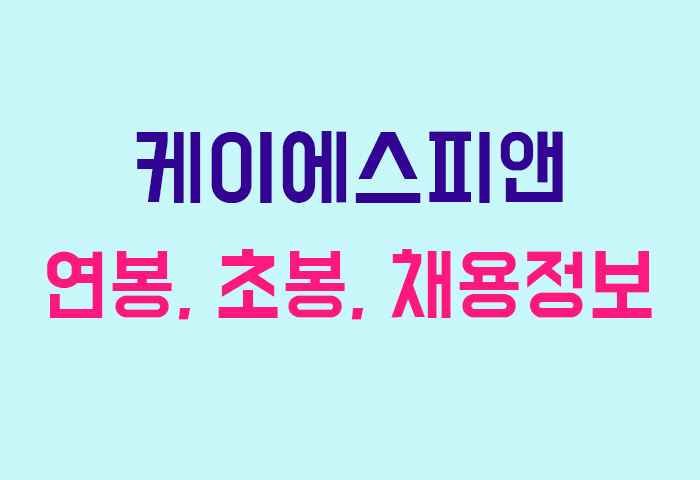 케이에스피앤 연봉
