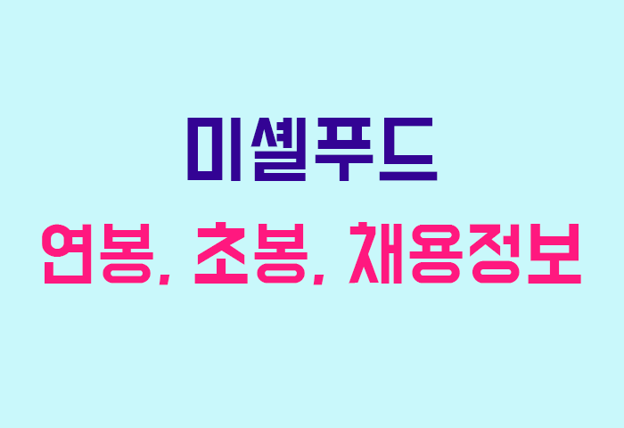 미셸푸드 연봉