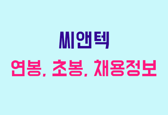 씨앤텍 연봉