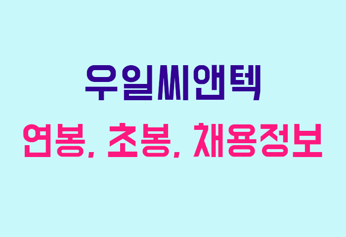 우일씨앤텍 연봉
