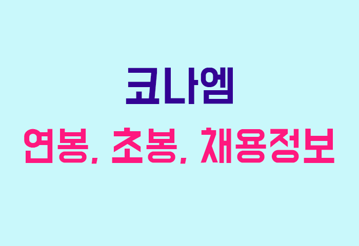 코나엠 연봉