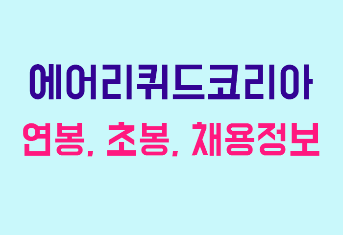 에어리퀴드코리아 연봉