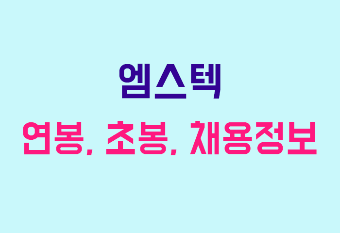 엠스텍 연봉