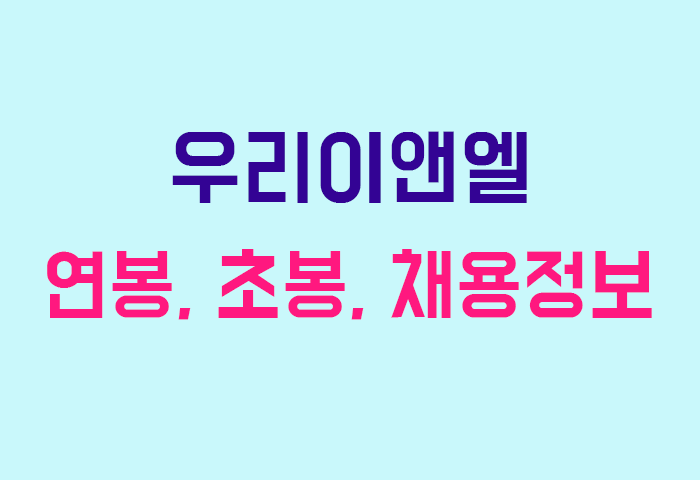 우리이앤엘 연봉