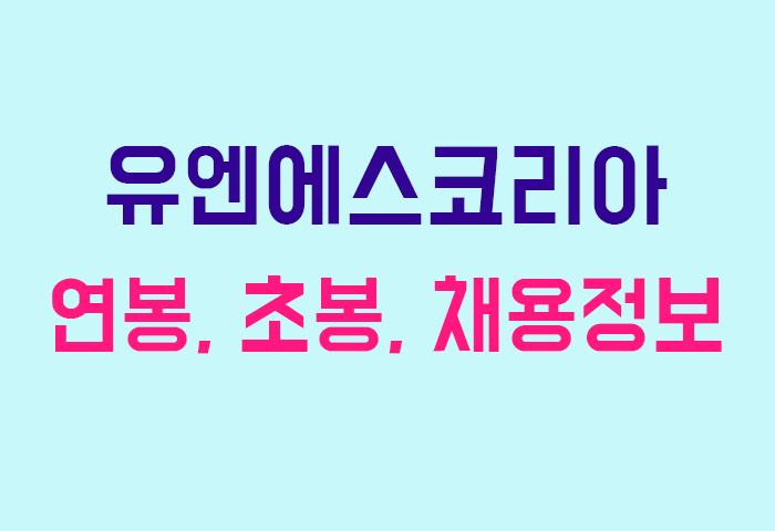 유엔에스코리아 연봉