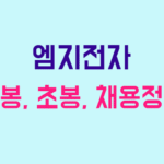 엠지전자 연봉