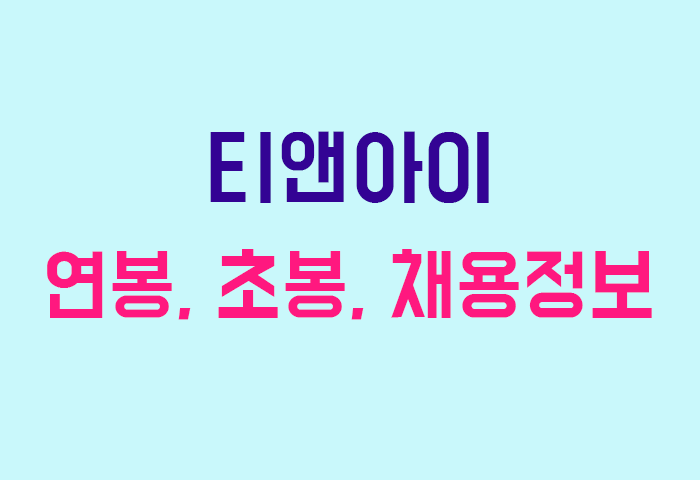 티앤아이 연봉