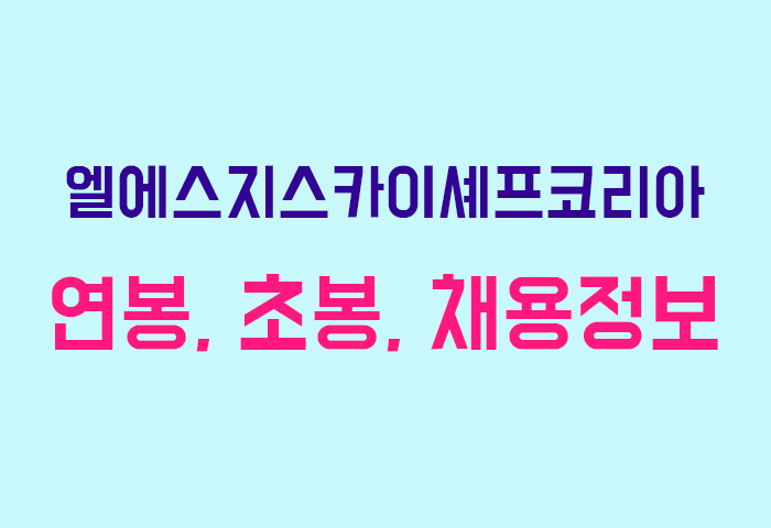 엘에스지스카이셰프코리아 연봉