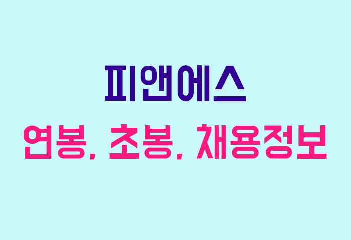 피앤에스 연봉