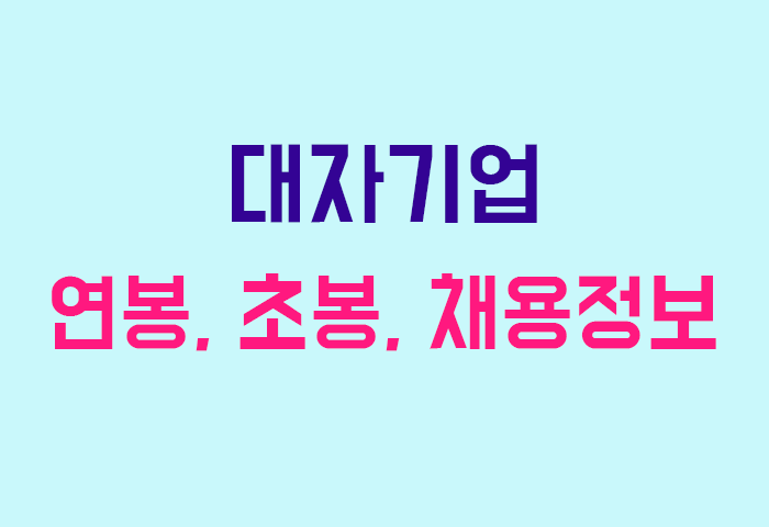대자기업 연봉