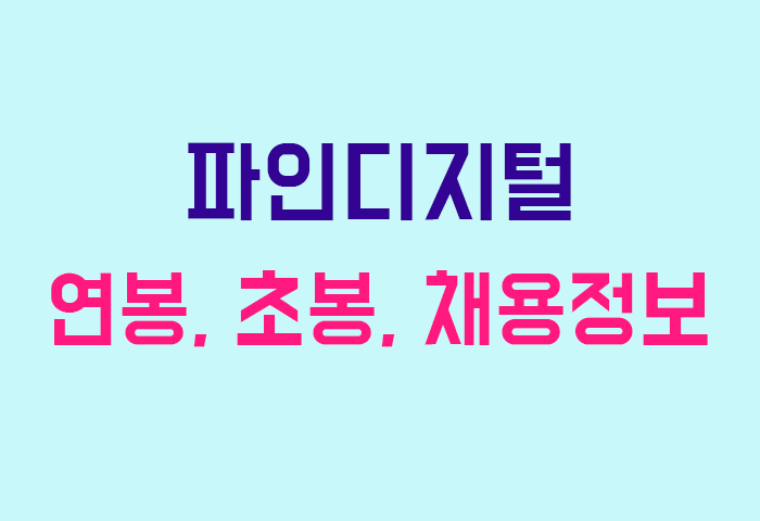 파인디지털 연봉