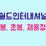 쉴드인터내셔널 연봉