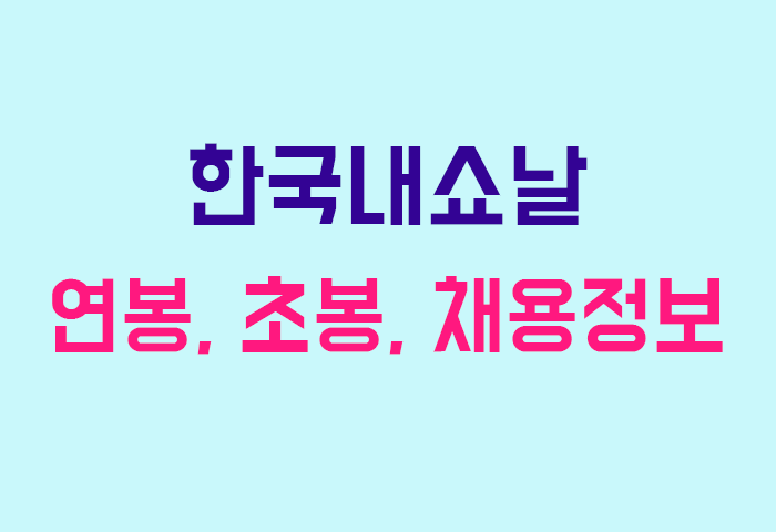 한국내쇼날 연봉