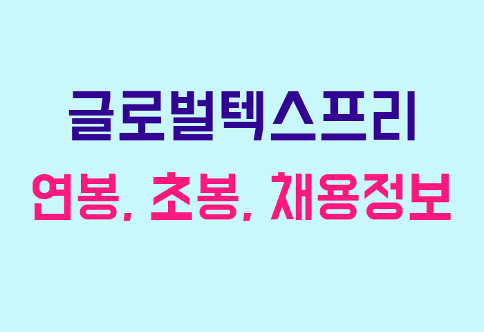 글로벌텍스프리 연봉